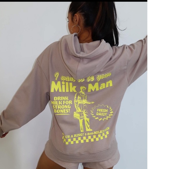 Milkstain Hoodie Milk Man Size Small Milk Stain - Picture 1 of 5
